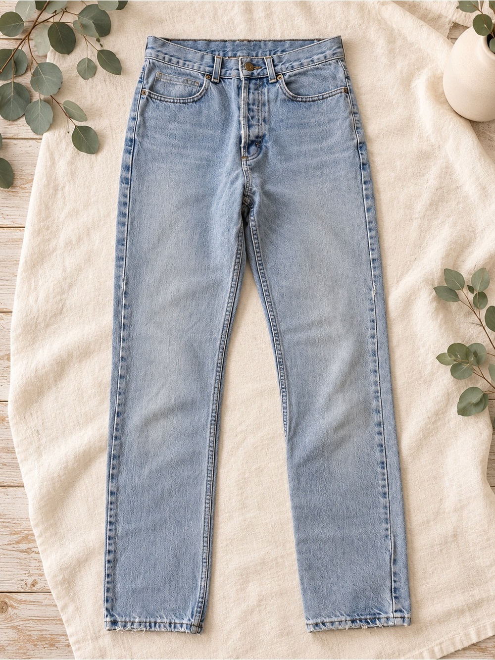 J.Crew Light Wash 100% Cotton Button Fly Jeans Size 6/32